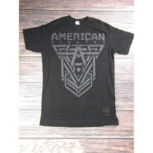American Fighter‎ Mens Medium Black Training T Shirt Gym Workout MMA UFC